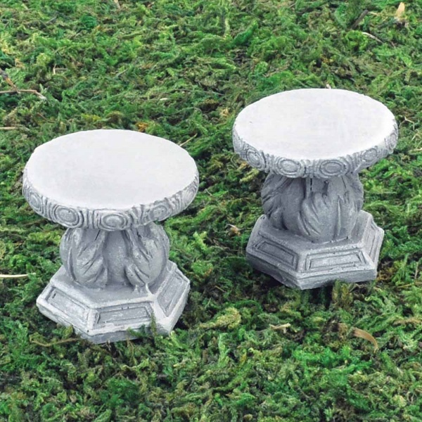 Miniature Stone Stools, Set/2