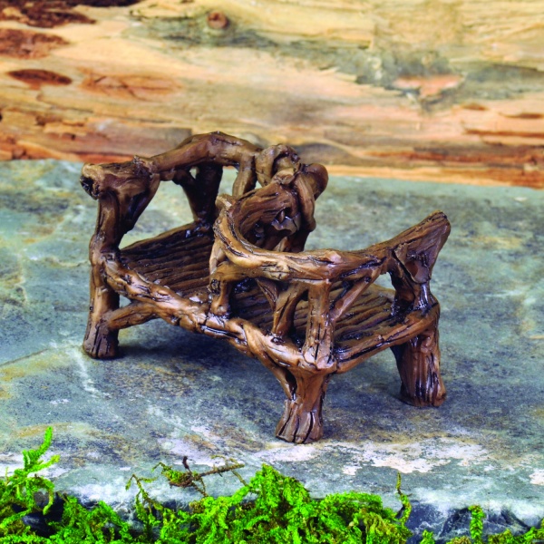 Rustic Courting Bench (Fiddlehead)