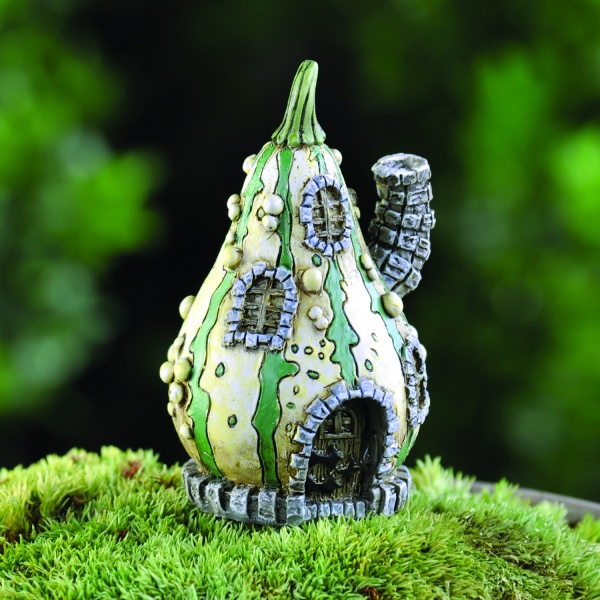 Micro Mini Striped Gourd House (Fiddlehead)