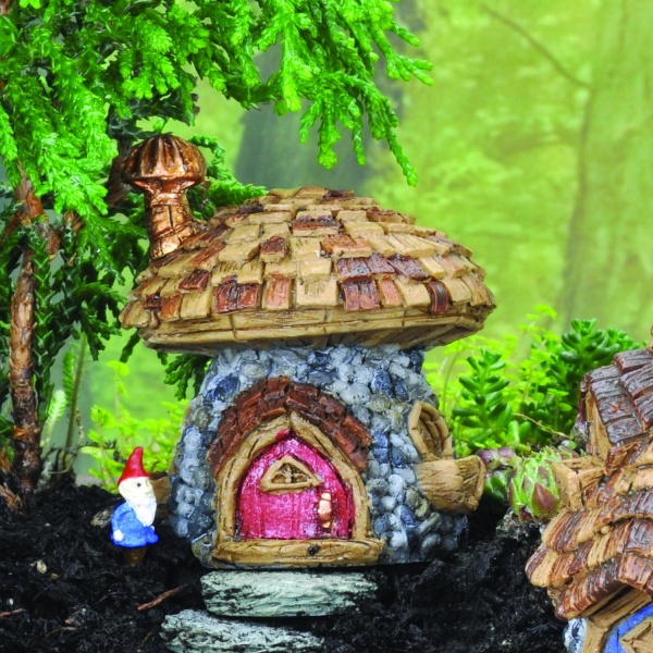 Micro Mini Mushroom Cottage (Fiddlehead)
