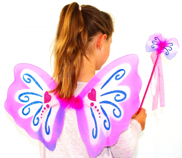 Pixie Wing & Wand Set- Pink (Fairygoodies)