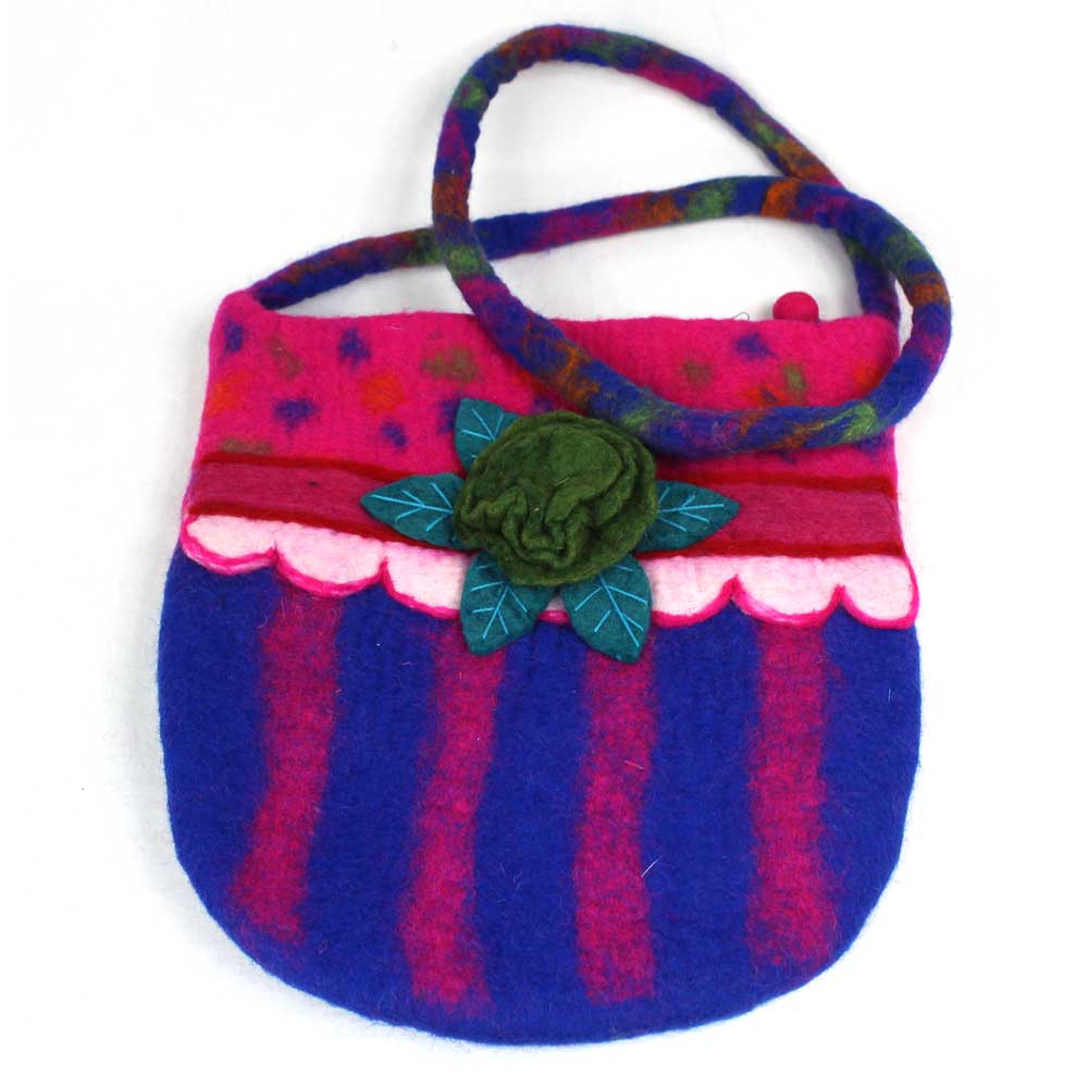 Striped Flower Bag (Fairfelt)