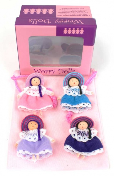 Fair Trade Worry Doll Barrette Set at Lucia's World Emporium